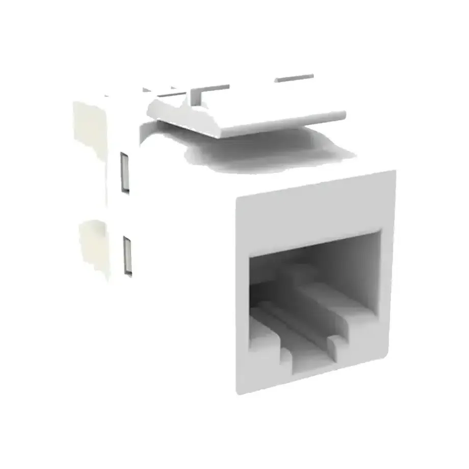 SL Series Cat 6 Unshielded Keystone Jack, White