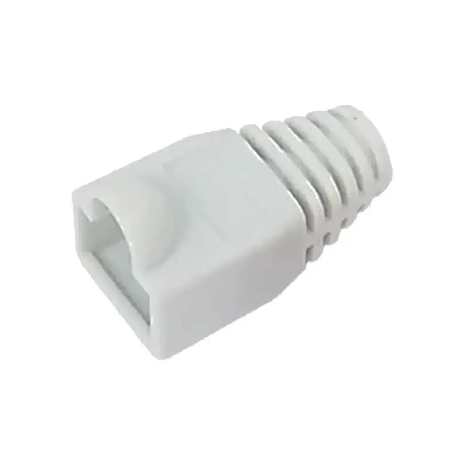 Modular Plug Boot, for category 5E and 6/6A EMT plugs, 6.5 mm max cable OD, 2400 per box, white