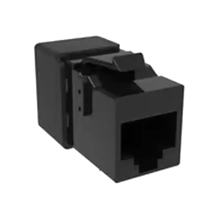 KJ Series Cat 6A Unshielded Keystone Jack, Black