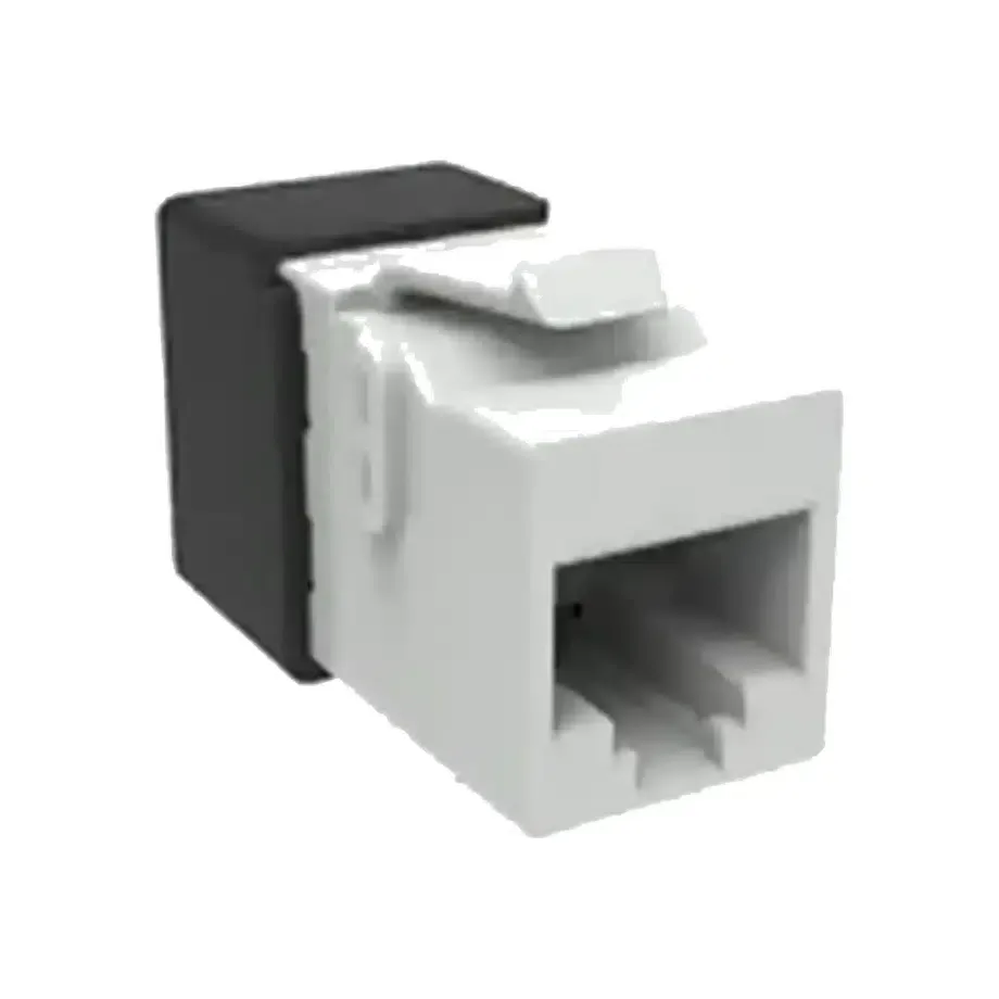KJ Series Cat 6A Unshielded Keystone Jack, Grey