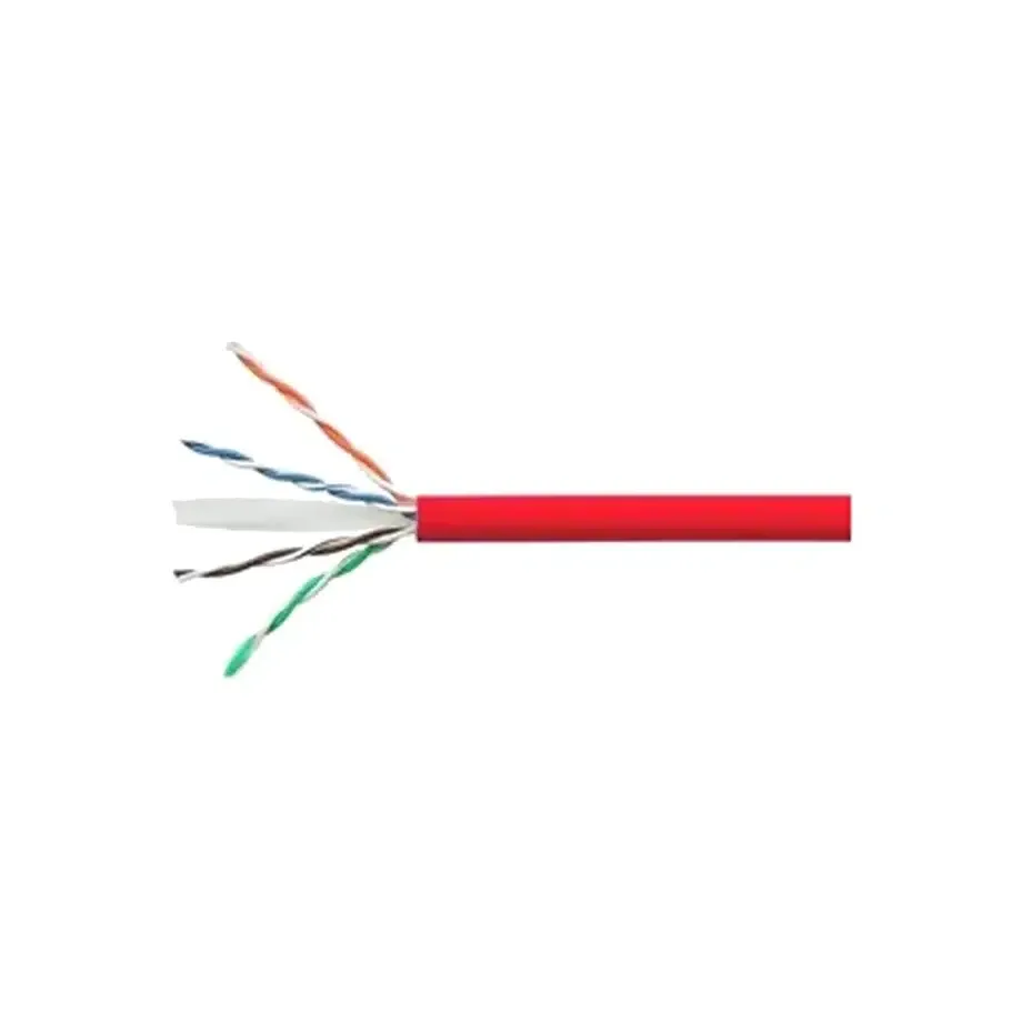 CS31Z3 Category 6 U/UTP Cable, low smoke zero halogen, red jacket, 4 pair count, ANATEL, 1000 ft (305 m) length reel-in-box