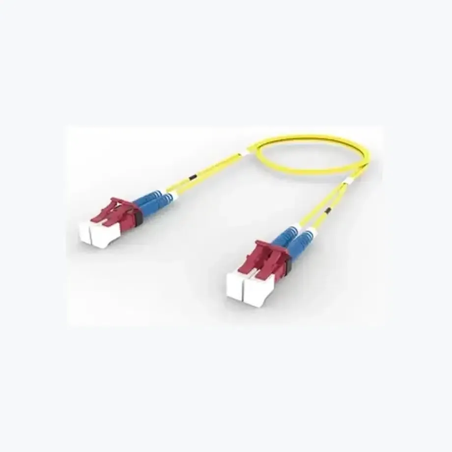 Singlemode LC/UPC Keyed Red to LC/UPC Keyed Red, Fiber Patch Cord, 1.6 mm Duplex, Plenum