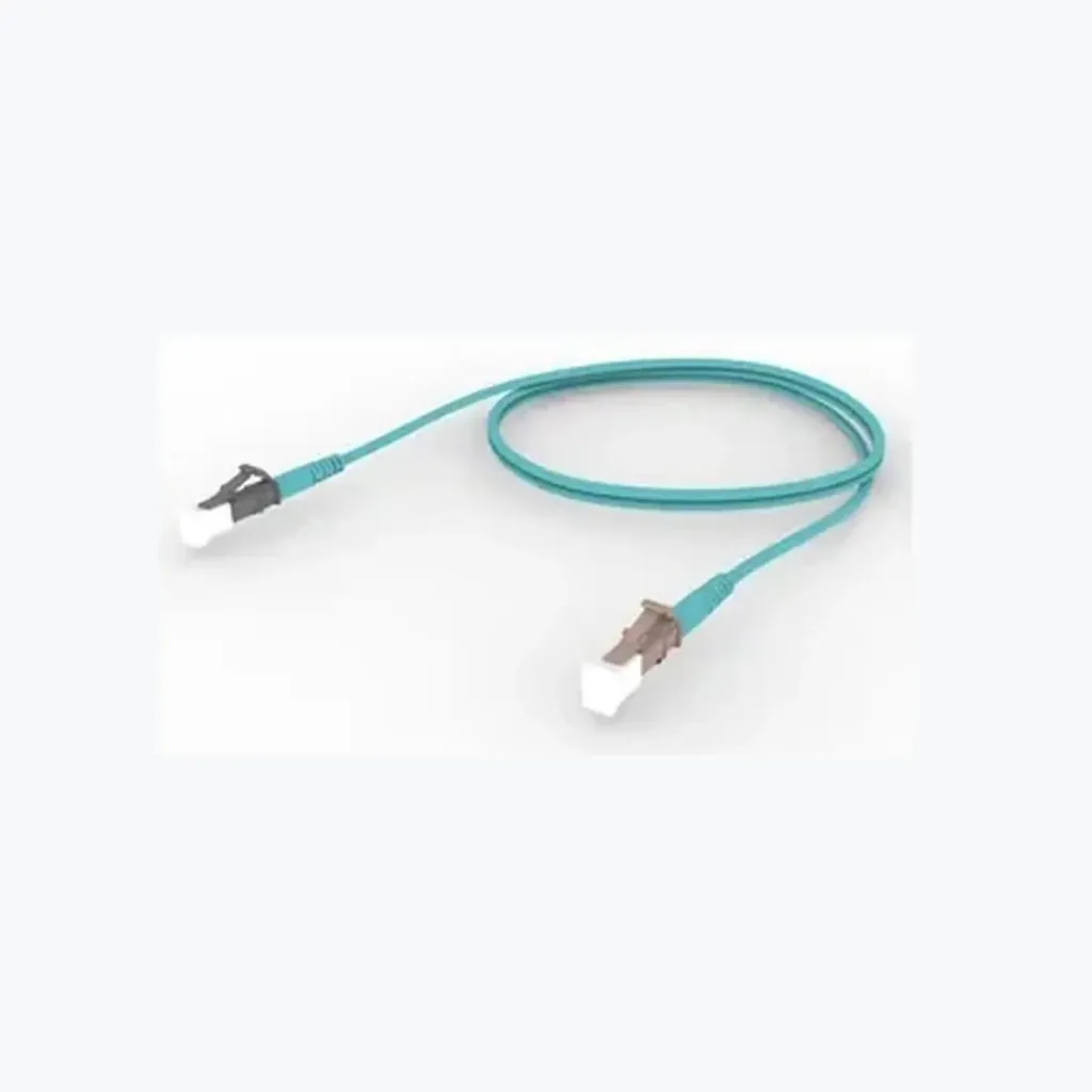 OM4 LC/UPC Keyed Slate to LC/UPC Fiber Patch Cord, 1.6 mm Simplex, Plenum