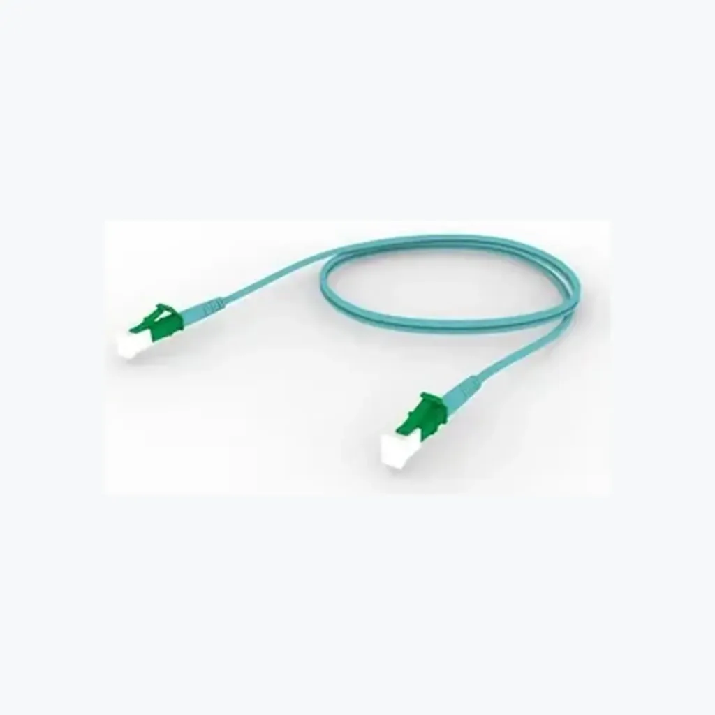 OM4 LC/UPC Keyed Green to LC/UPC Keyed Green Fiber Patch Cord, 1.6 mm Simplex, Riser