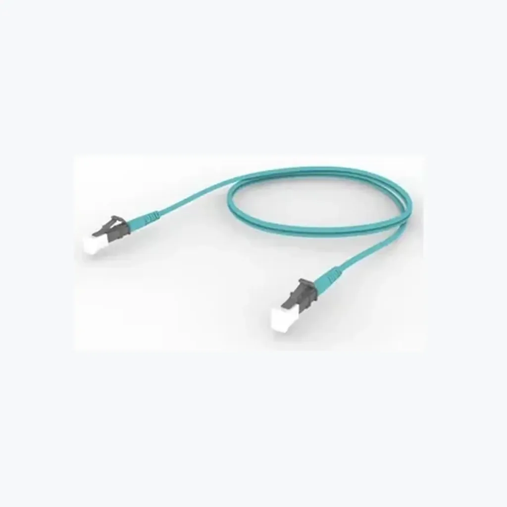 OM4 LC/UPC Keyed Slate to LC/UPC Keyed Slate Fiber Patch Cord, 1.6 mm Simplex, Riser