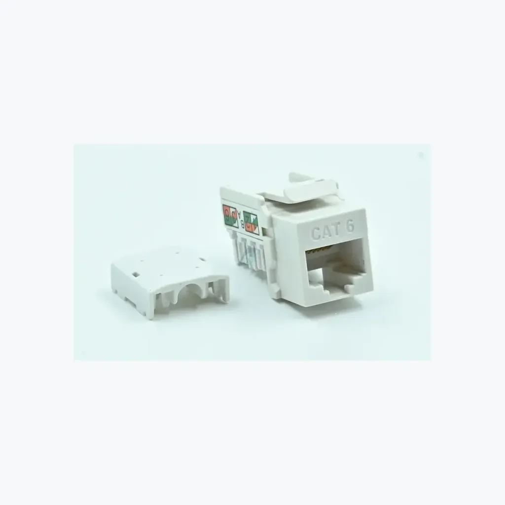 Work Area Outlet / Wall Housing with Cat6 Keystone Jack