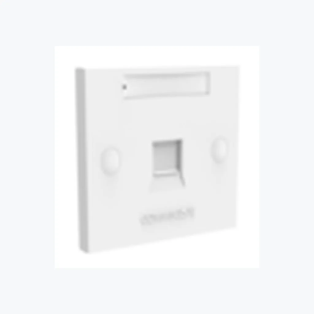 FPS-BS-1P-W, 1-Port Shuttered Faceplate, White
