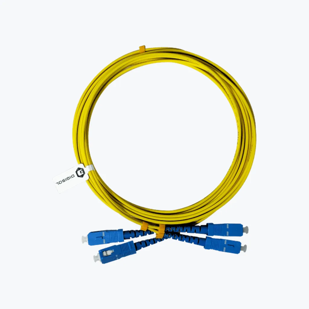 Multimode SC to SC Duplex Fibre Patch Cord, LSZH, 3 m