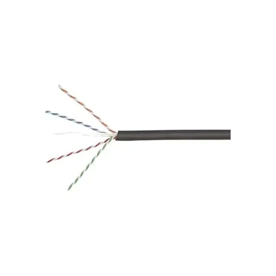 CS41O Category 6A U/UTP Cable, outdoor, black jacket, 4 pair count, 1000 ft (305 m) length, reel