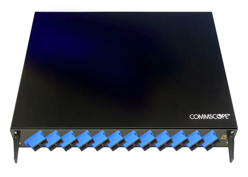 FMS Loaded Panel, 24F OS2, 1U Drawer, SC SM Pigtails
