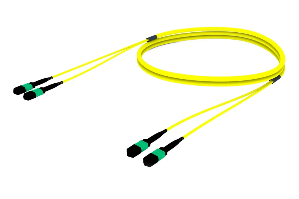 OS2 24F MPO-MPO Trunk, Yellow · 68 m