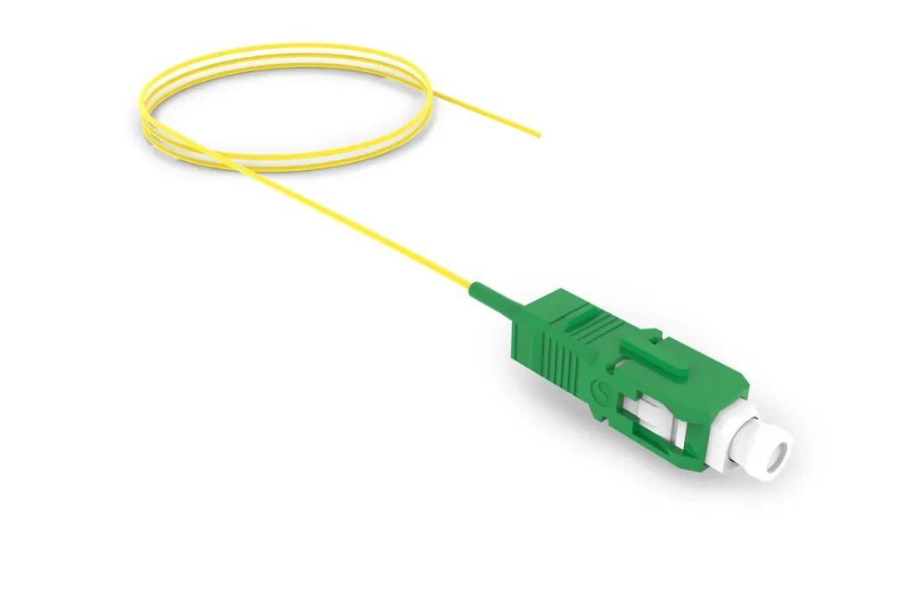 TeraSPEED SC APC to Unconnectorized, Fiber Pigtail, 0.9 mm SBJ