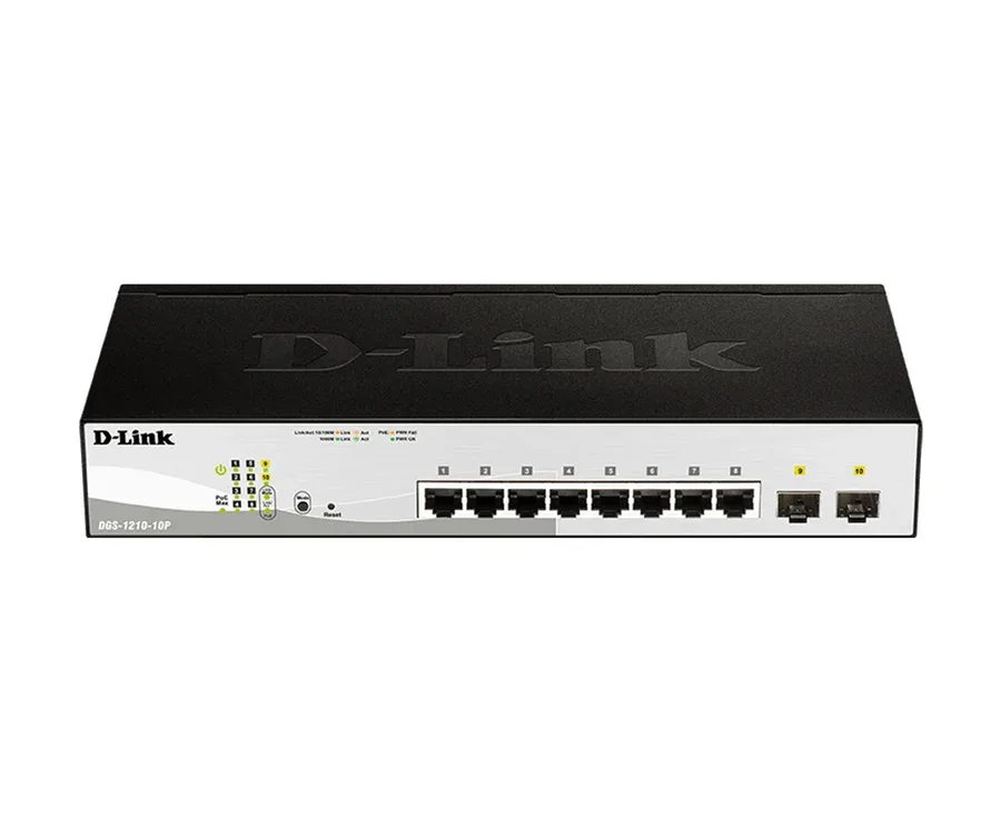 DGS-1210-10P 10-Port Gigabit Smart Managed PoE Switch