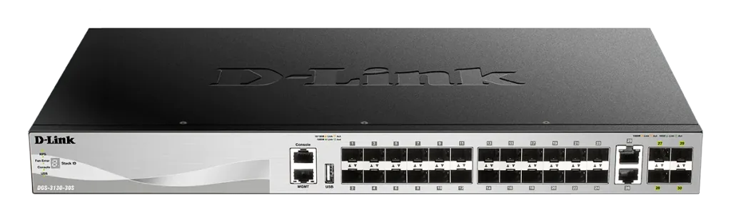 30-Port L3 Stackable Managed Gigabit Switch