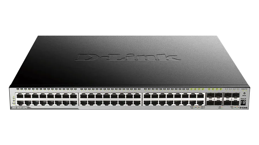 DGS-3630-52PC 52-Port Gigabit L3 Stackable Managed PoE Switch