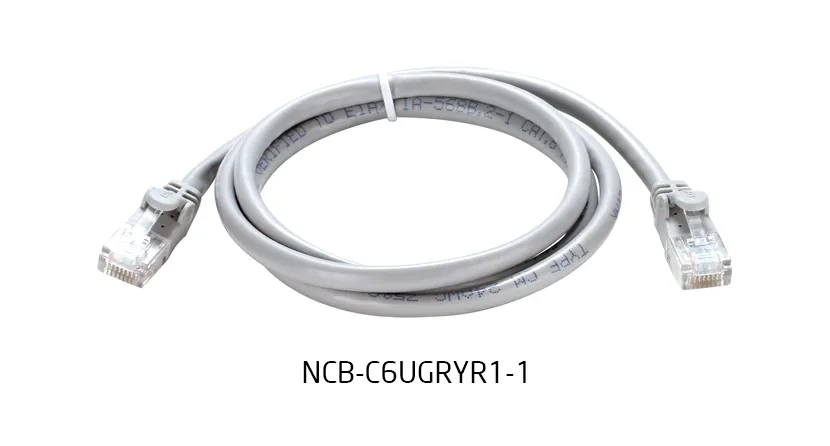 Cat 6 U/UTP Patch Cord, Grey, 1 m
