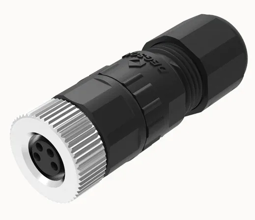 M8 3 Pole Male Panel Mount