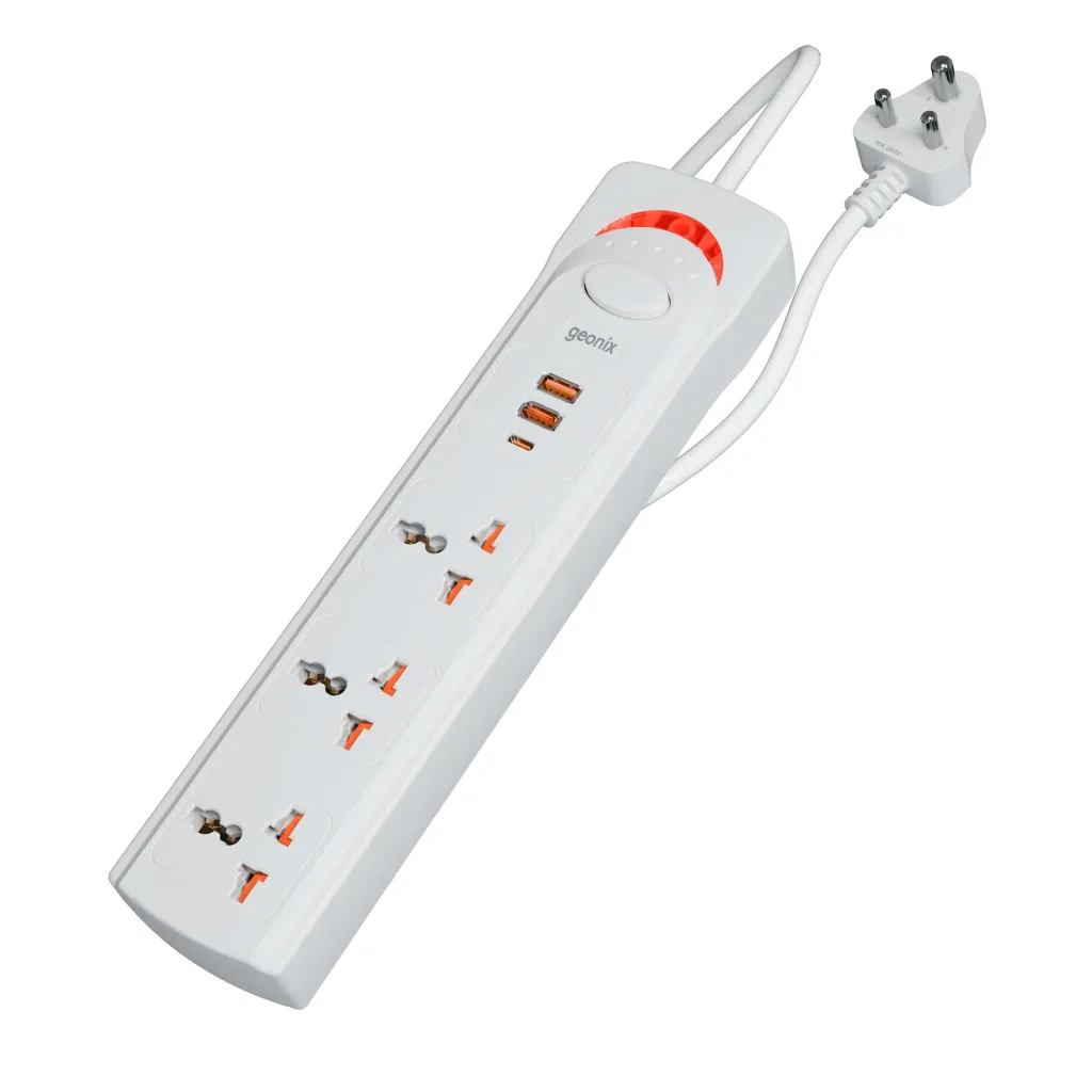 PowerSpan U3 with 3 Universal Socket + USB-C White