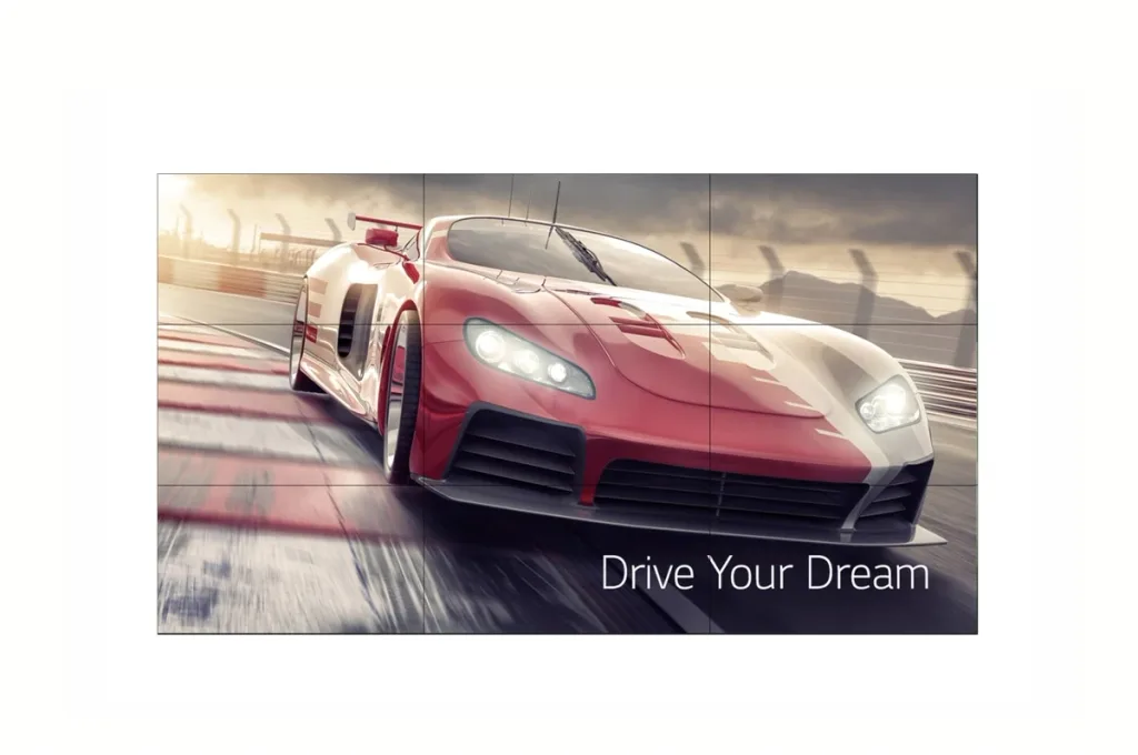 55 inch Video Wall Display, 500 nits, 1.8mm bezel, webOS