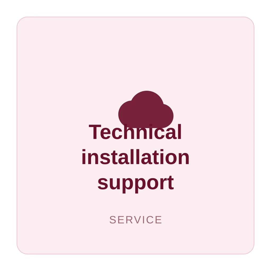 Technical installation support