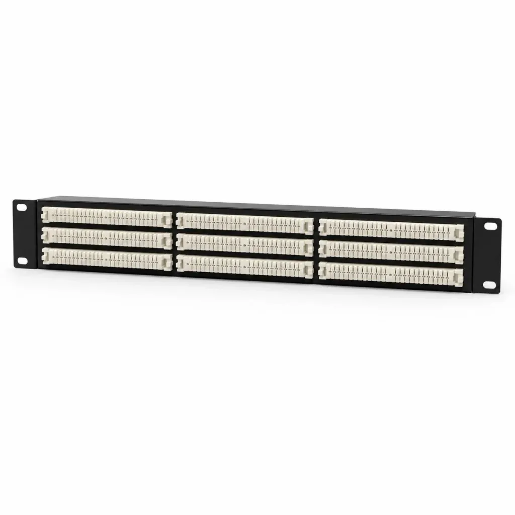 110Connect XC System Category 5e Rack Mount Panel Assembly, 1U, xc wiring block, 100 pair, black