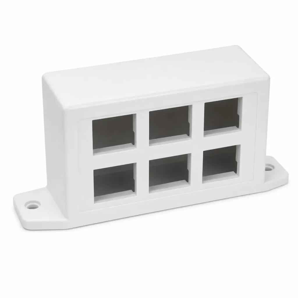 Unshielded Multimedia Module, 6 ports, accepts SL Series inserts
