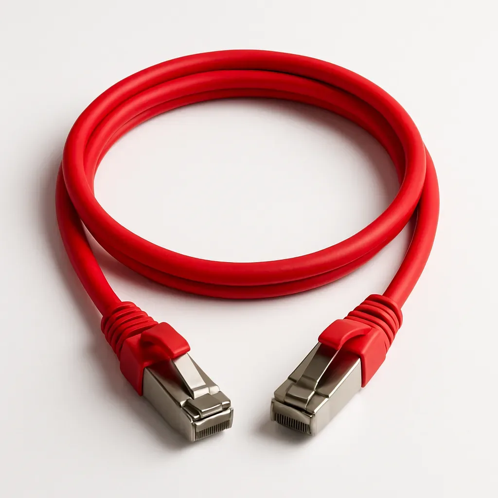 Cat 6A S/FTP LSZH Patch Cord (NETCONNECT 10G) · red · 22 m