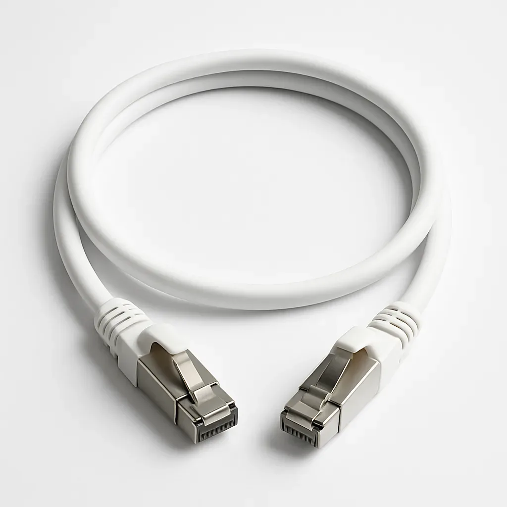 Cat 6A S/FTP LSZH Patch Cord (NETCONNECT 10G) · white · 18 m