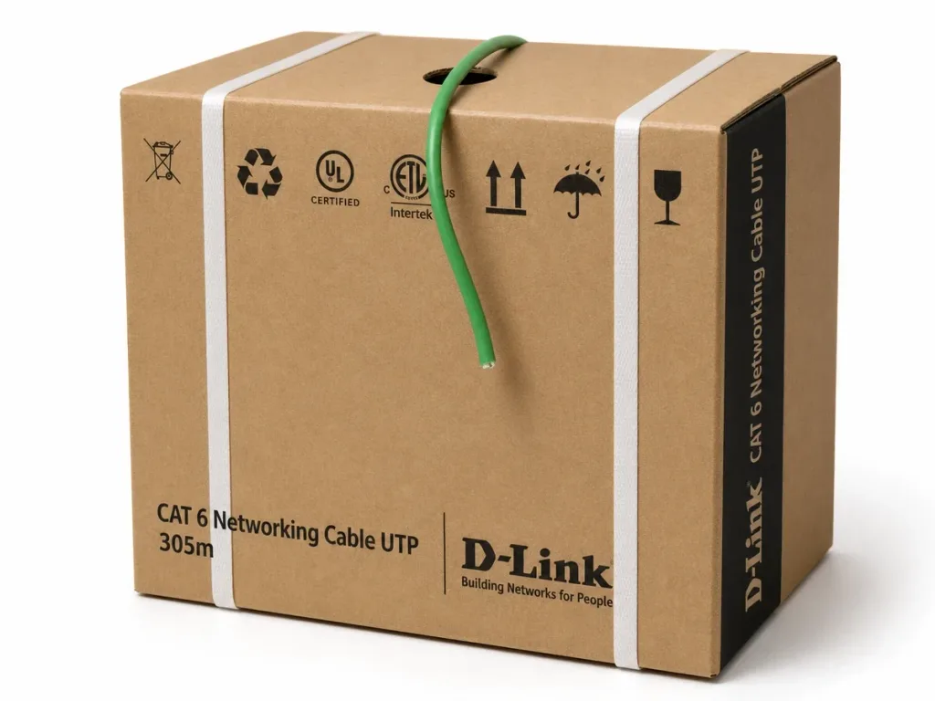 Cat 6 U/UTP Bulk Cable, Green, 305 m