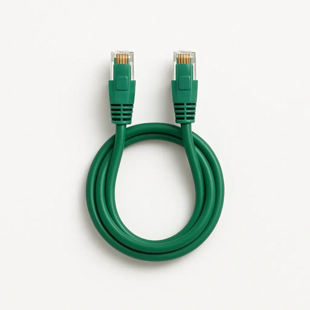 Cat 6 U/UTP LSZH Patch Cord, Green, 1 m