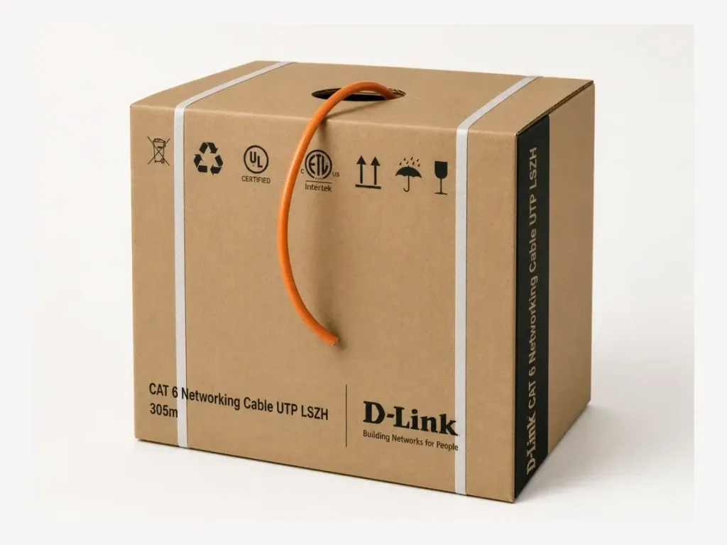 Cat 6 U/UTP LSZH Bulk Cable, Orange, 305 m