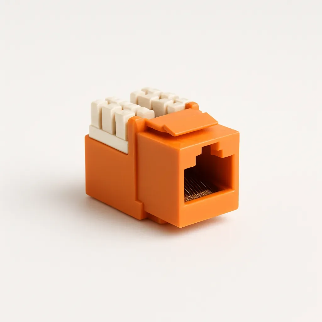 Cat 6 U/UTP Keystone Jack, Orange