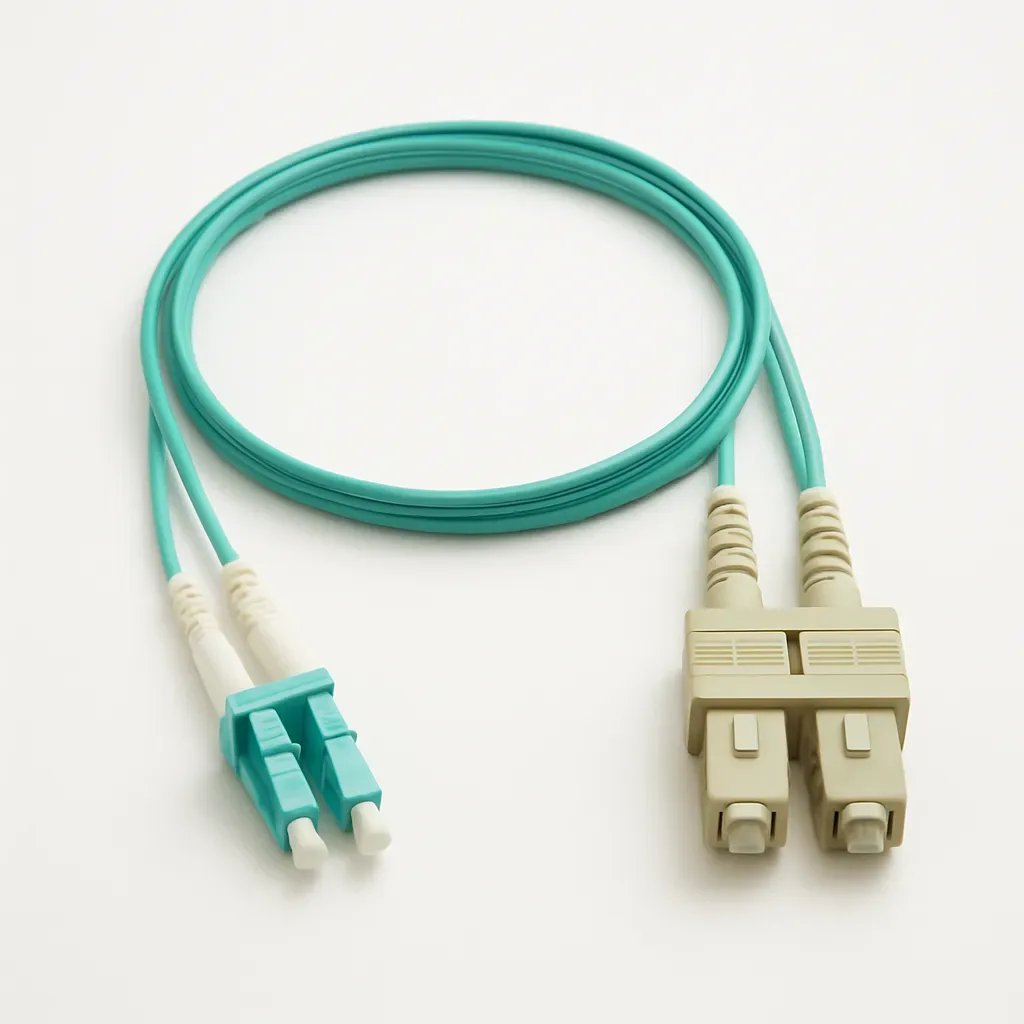 Multimode LC to SC Duplex Fibre Patch Cord, 3 m (NCB-FM50D-LCSC-3)
