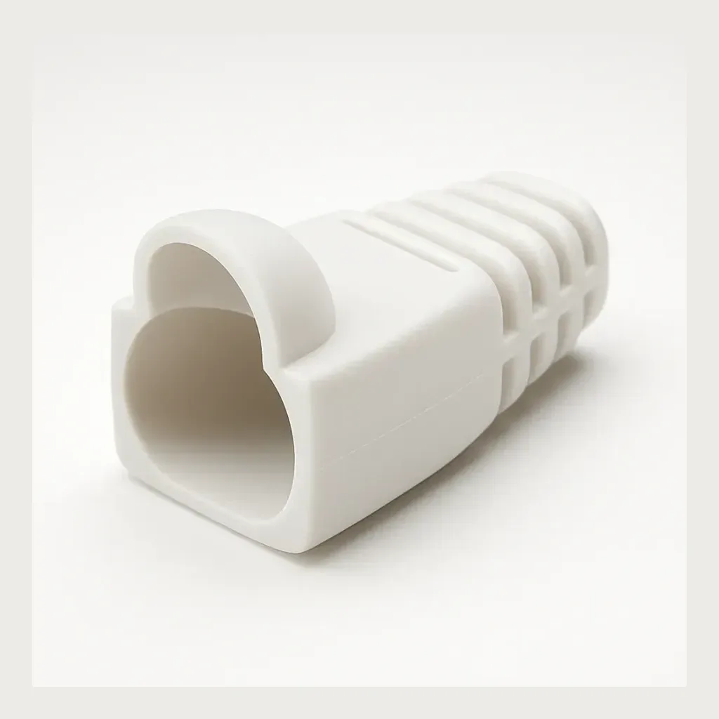 Modular Plug Boot, 8W, 6 mm max. diameter, 2400-pack, white