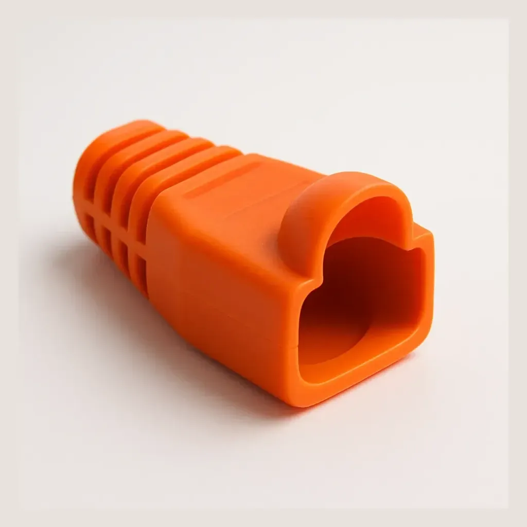Modular Plug Snagless Boot for Category 5e and 5 Plugs, 5.71 mm, orange