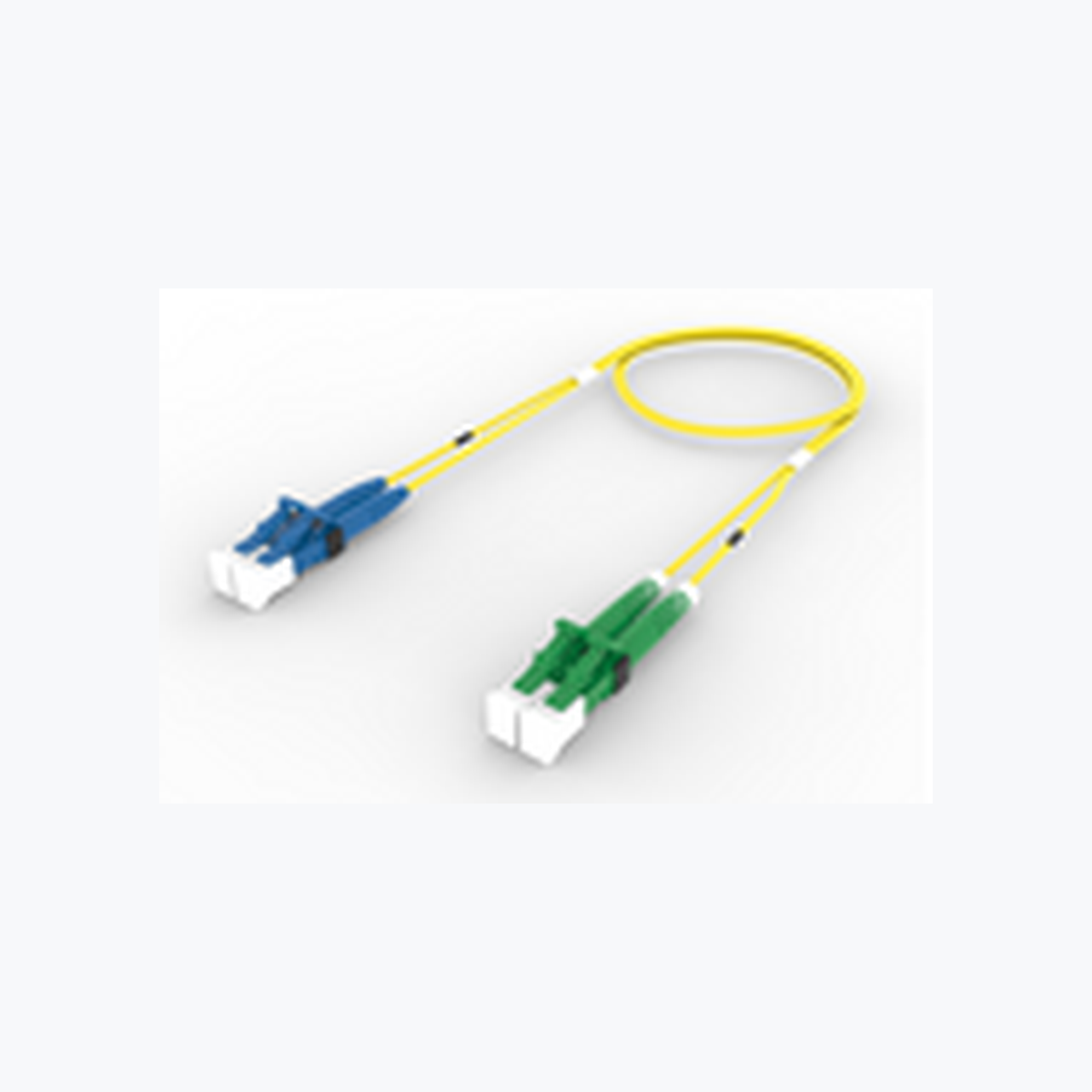 Singlemode LC/UPC to LC/APC, Fiber Patch Cord, 1.6 mm Duplex, Riser, a LC/APC connectors part supplied by Data Systems