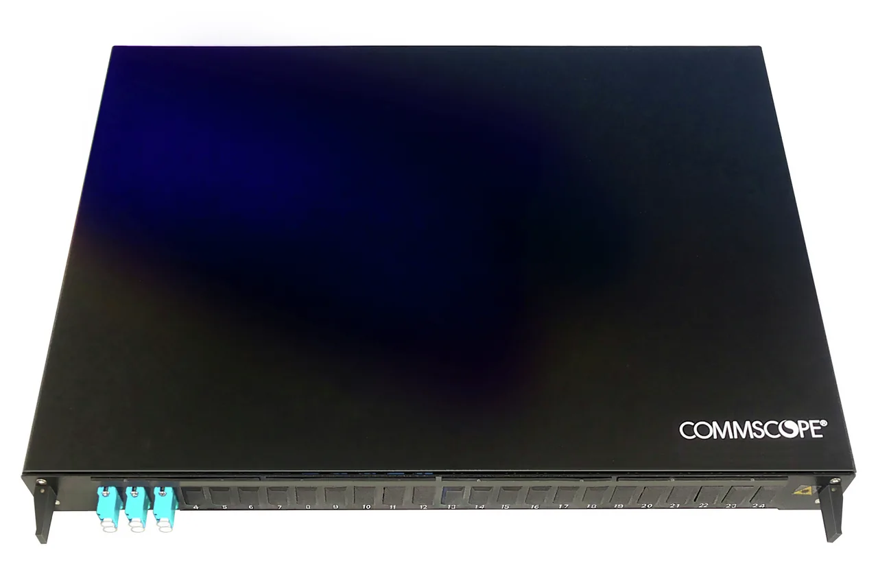 FMS Loaded Panel, 6F OM3, 1U Drawer, LC MM Pigtails, a Unloaded patch panel part supplied by Data Systems