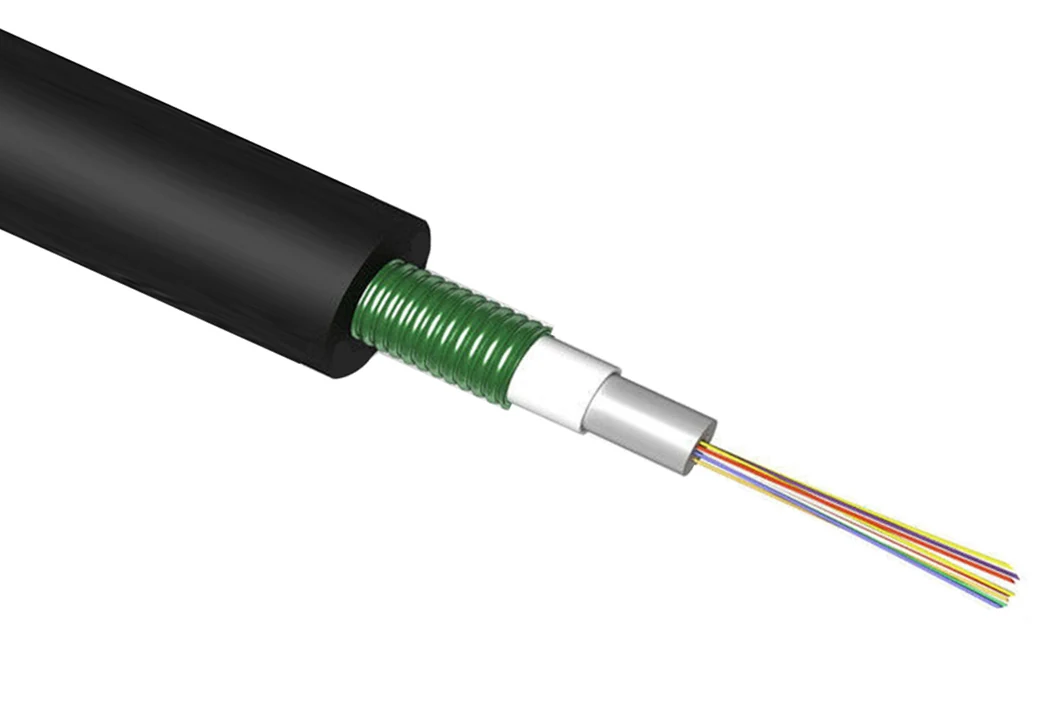 Fiber Outdoor 6F CST Armored OM4 50/125 Loose Tube Gel-filled, Black, a Loose tube and tight buffer part supplied by Data Systems