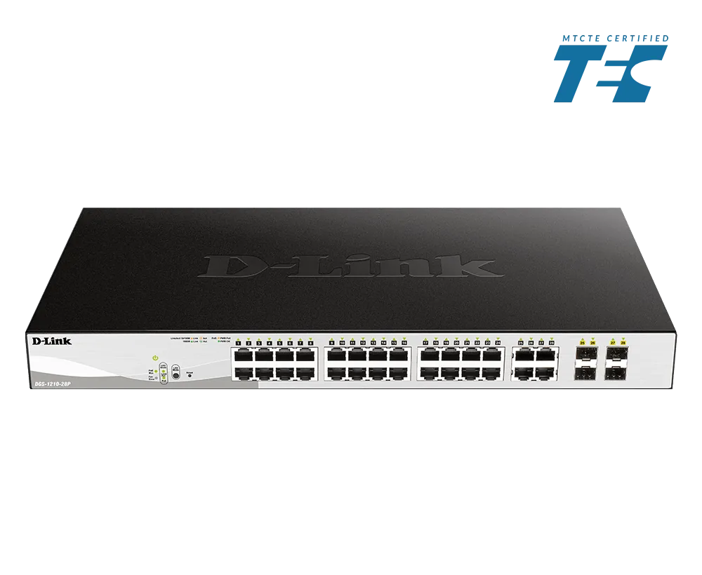 28 Port PoE Switch (DGS-1210-28P/IN), a PoE budget part supplied by Data Systems