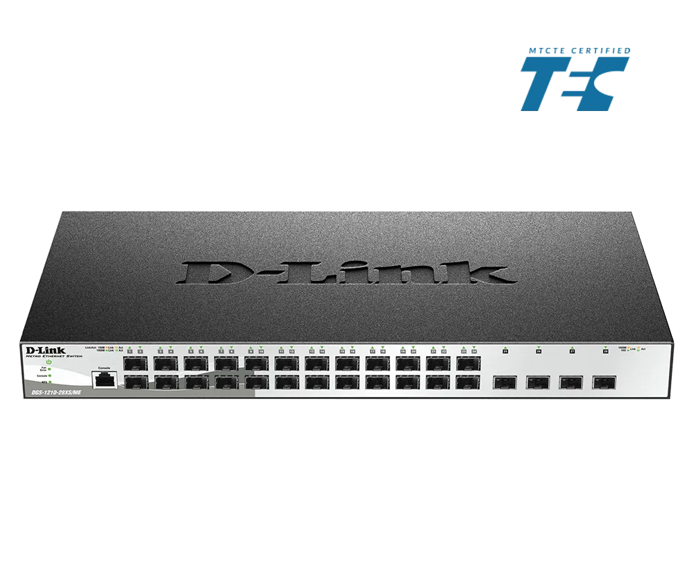28 Port Metro / Managed Switch (DGS-1210-28XS/ME/IN), a Metro Ethernet switch part supplied by Data Systems