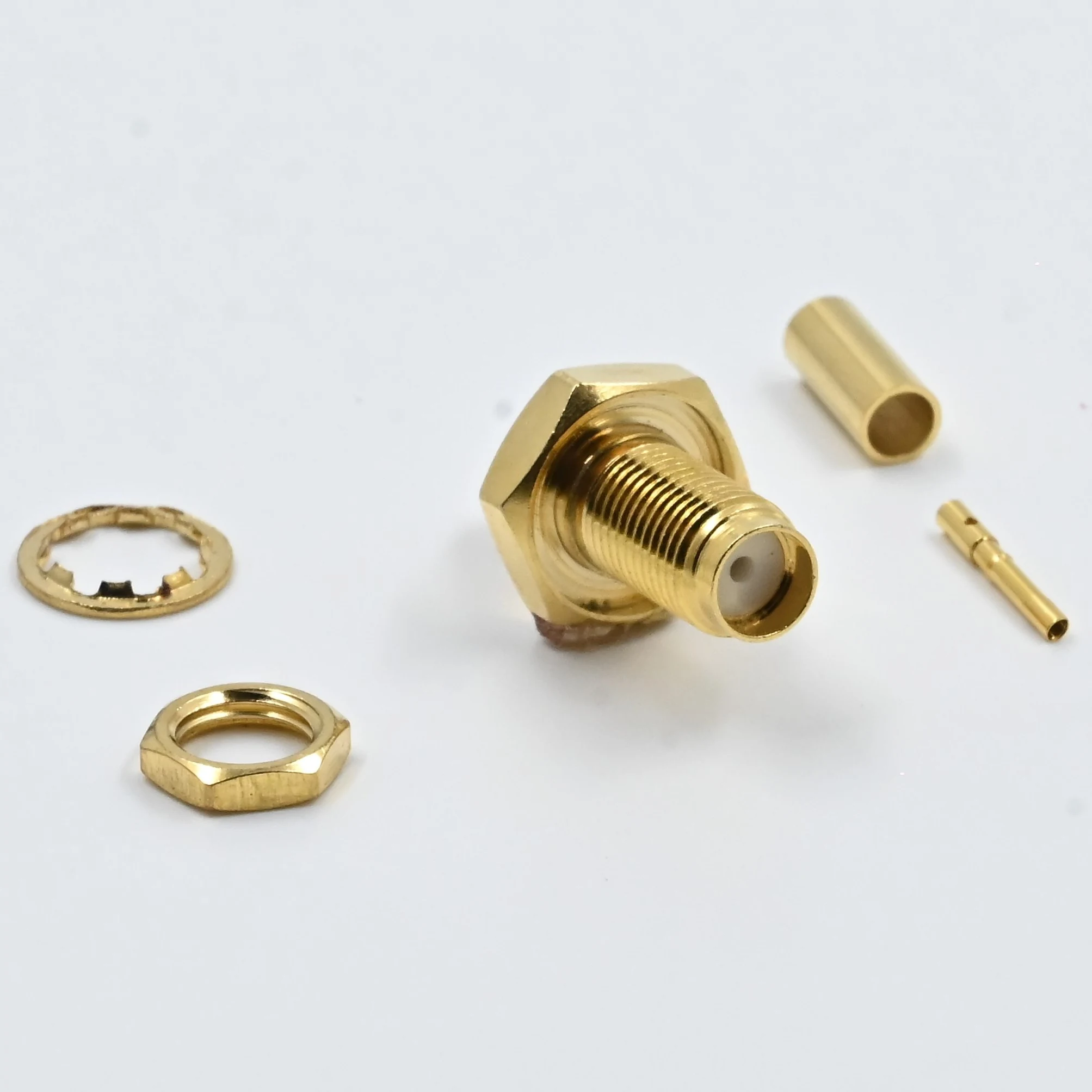 SMA Male Crimp RG-58, a RF coaxial connectors part supplied by Data Systems